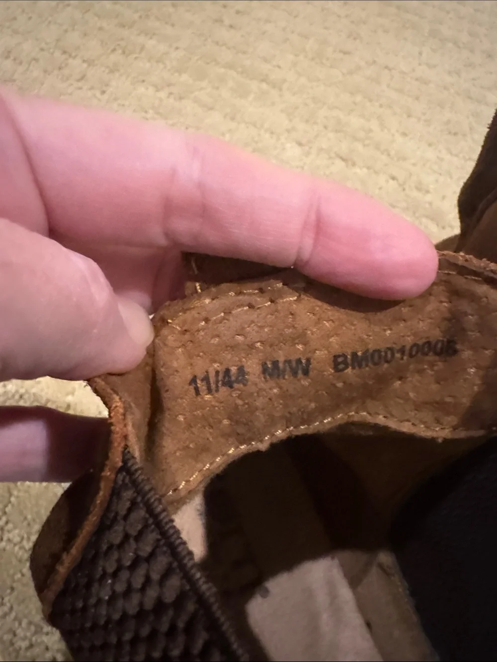 Born brown suede